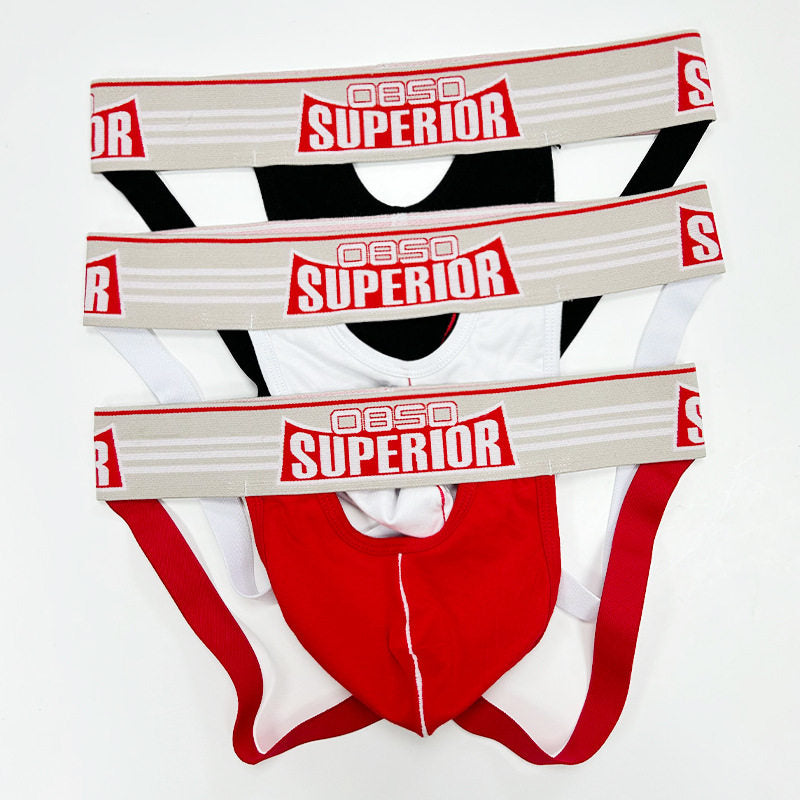 Retro Wide Waistband Cotton Jockstrap