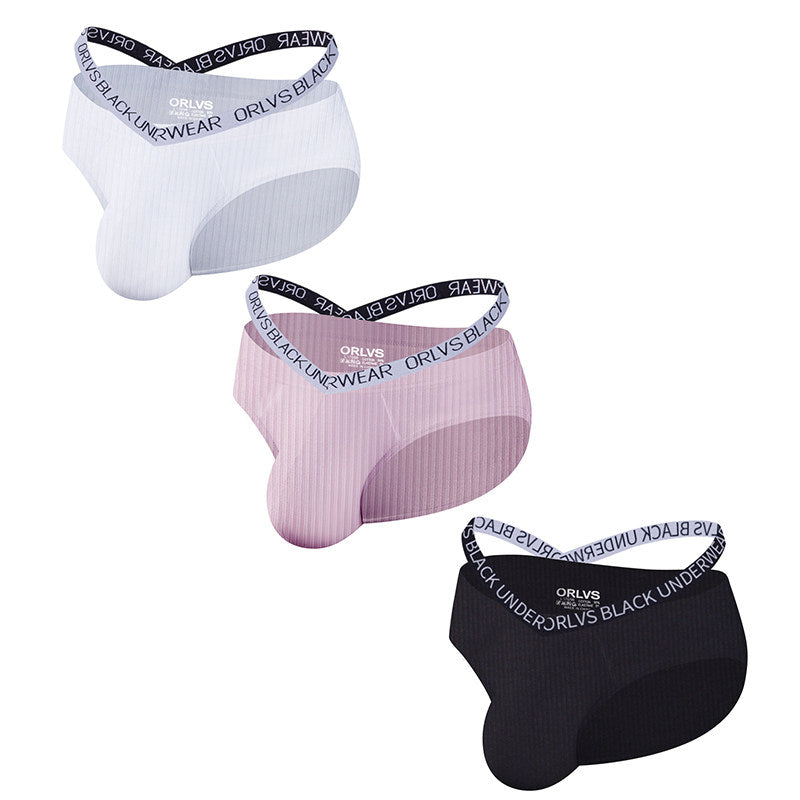 Ribbed Cotton Low Rise Briefs