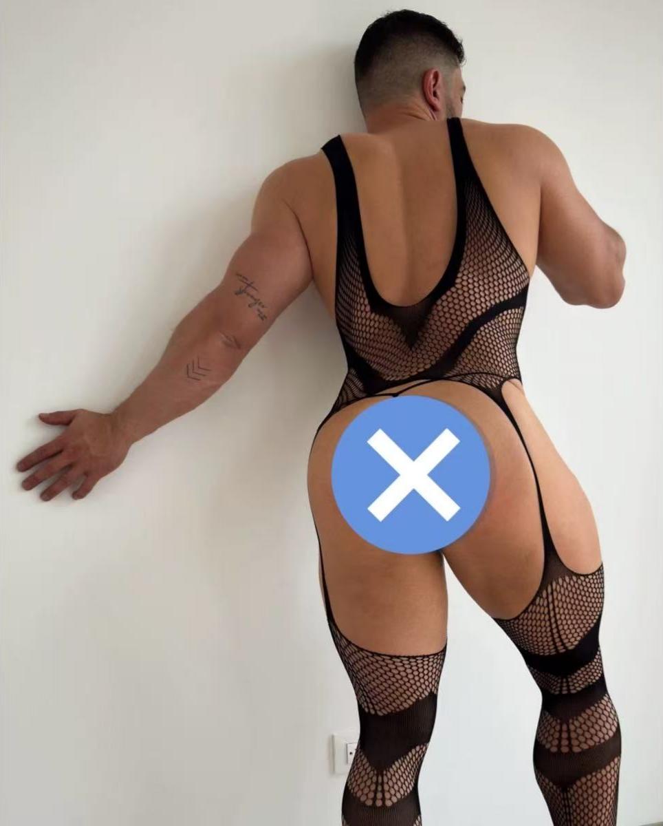 Black Black Crotchless Full Body Fishnet Bodystocking alternate view 7
