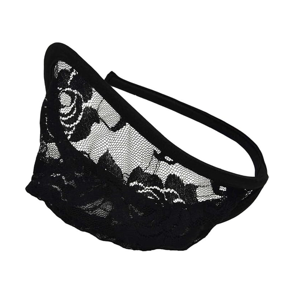 Black Sheer Lace Strapless C String alternate view 7