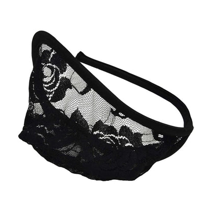 Black Sheer Lace Strapless C String alternate view 7