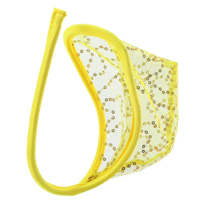 Sequin Embroidered Mesh C String alternate view 3