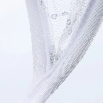 Sequin Embroidered Mesh C String alternate view 18