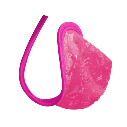 Hot Pink Sheer Lace Strapless C String alternate view 13