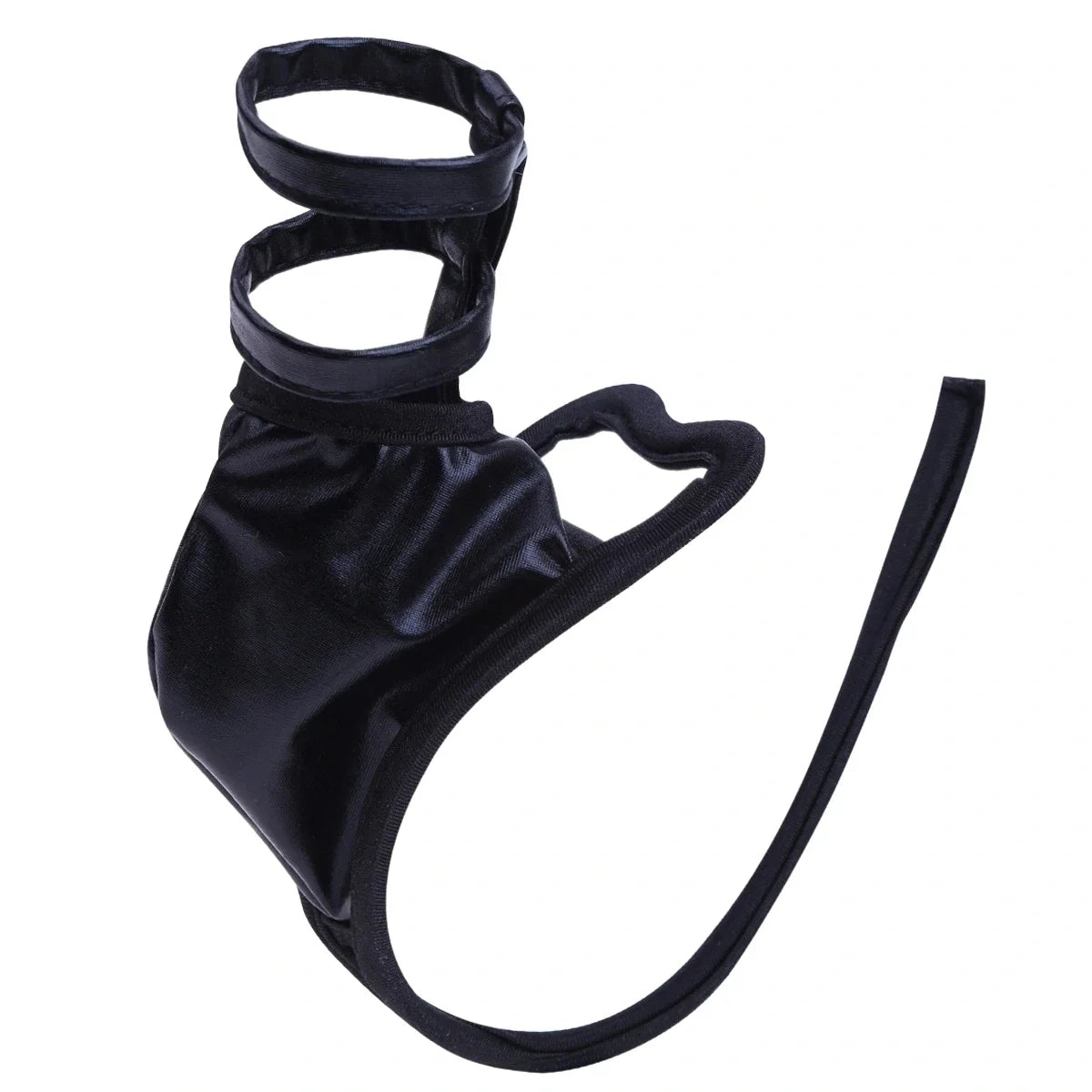 Metallic Scrotal Ring C String Set