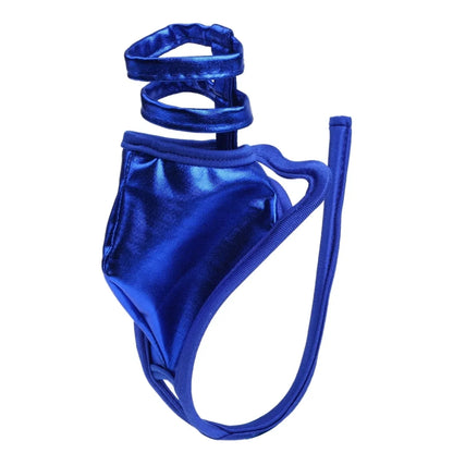 Metallic Scrotal Ring C String Set