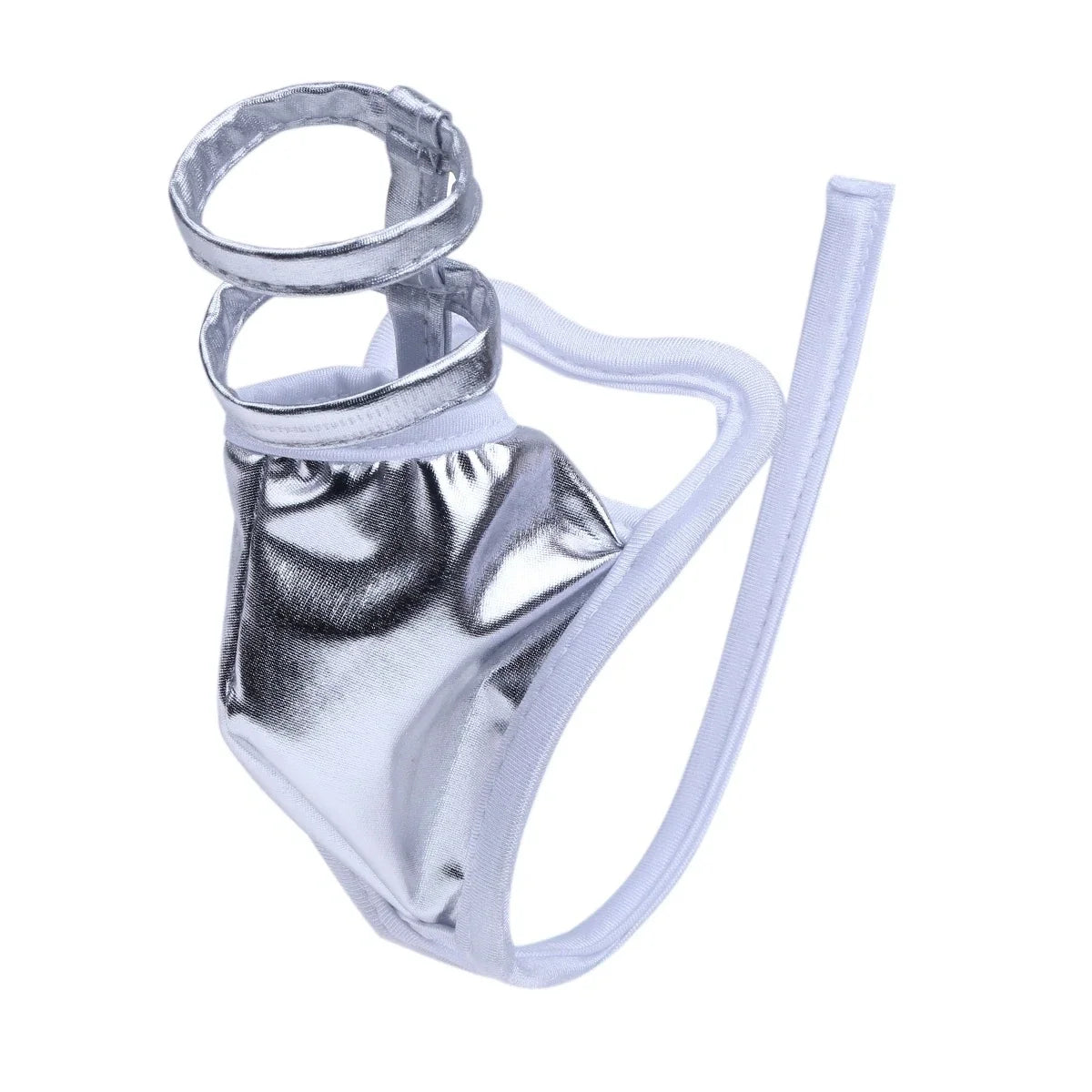 Metallic Scrotal Ring C String Set