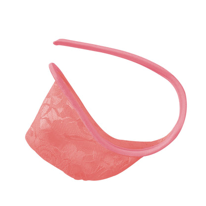 Pink Sheer Lace Strapless C String alternate view 14