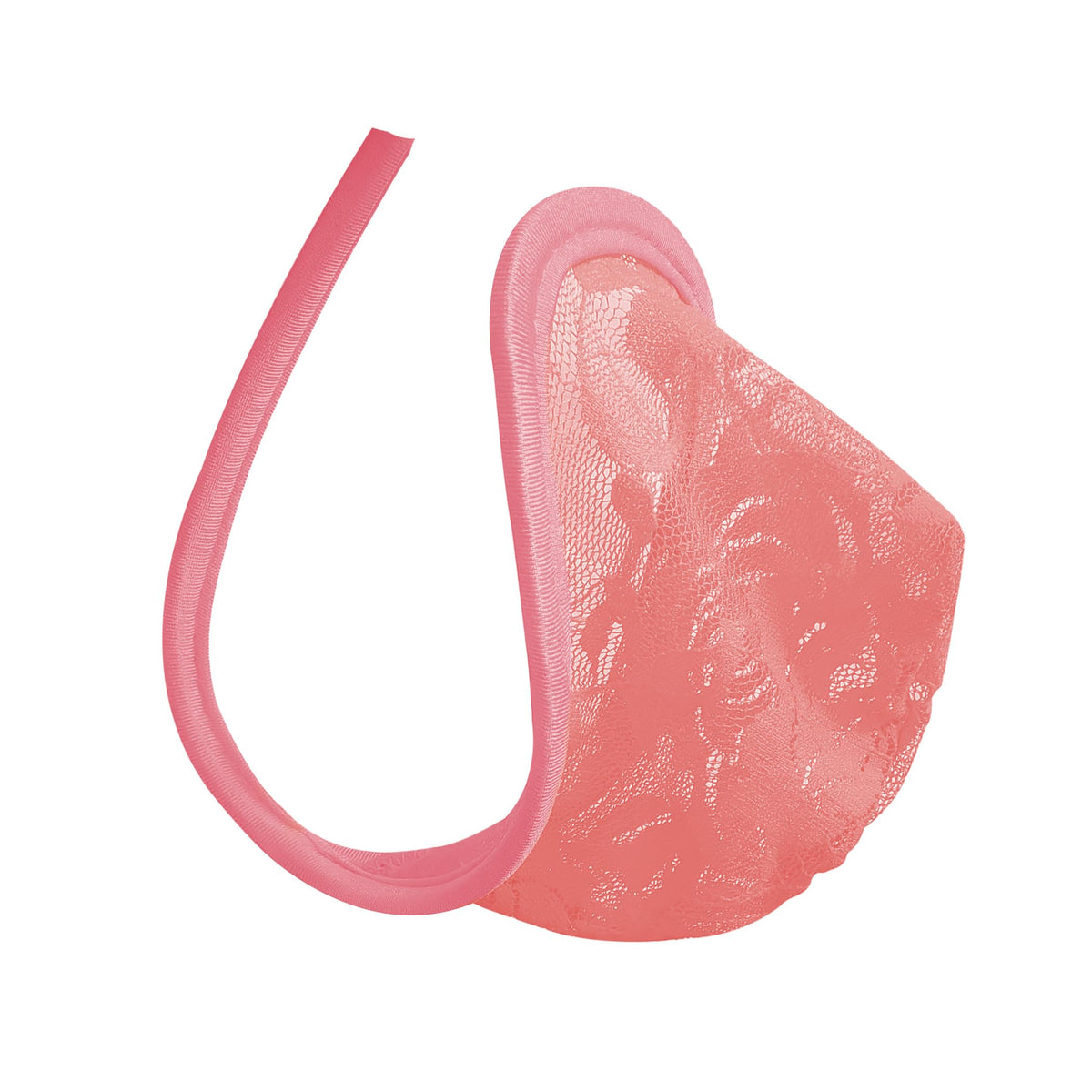 Pink Sheer Lace Strapless C String alternate view 16