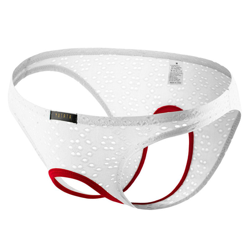 Ring Pouch Eyelet Low Rise Briefs