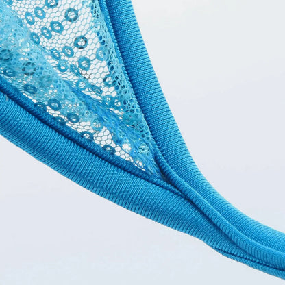 Sequin Embroidered Mesh C String alternate view 13