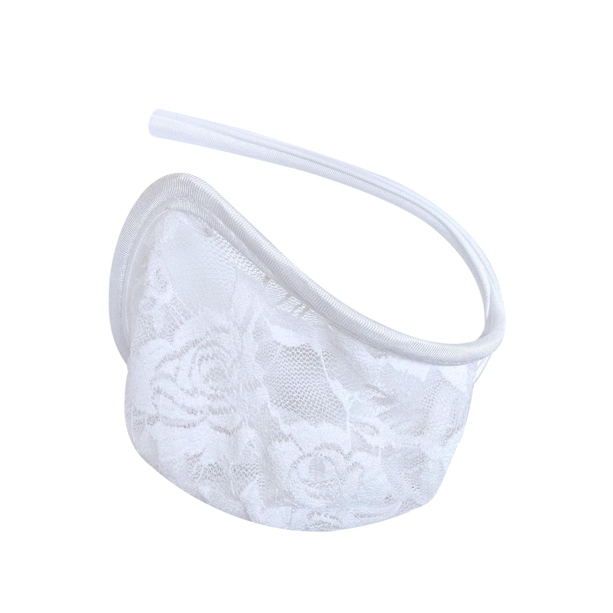 White Sheer Lace Strapless C String alternate view 17