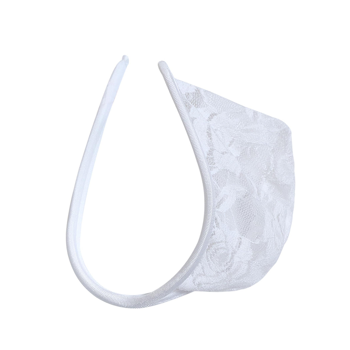 White Sheer Lace Strapless C String alternate view 19