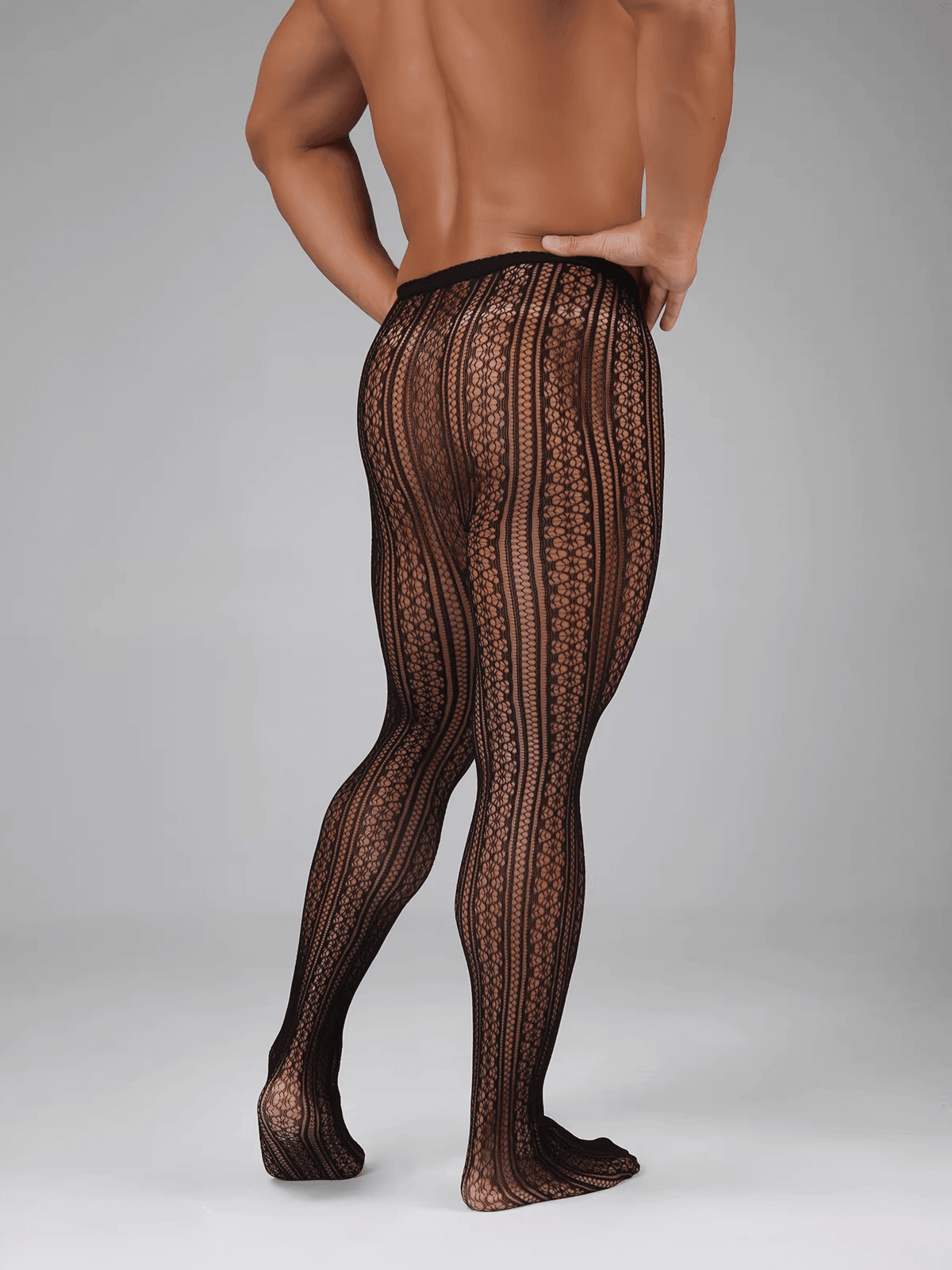 Black Black High Waist Net Pantyhose alternate view 2