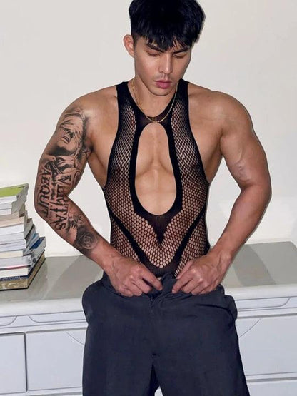 Black Black Sexy Spandex Bodysuit alternate view 6