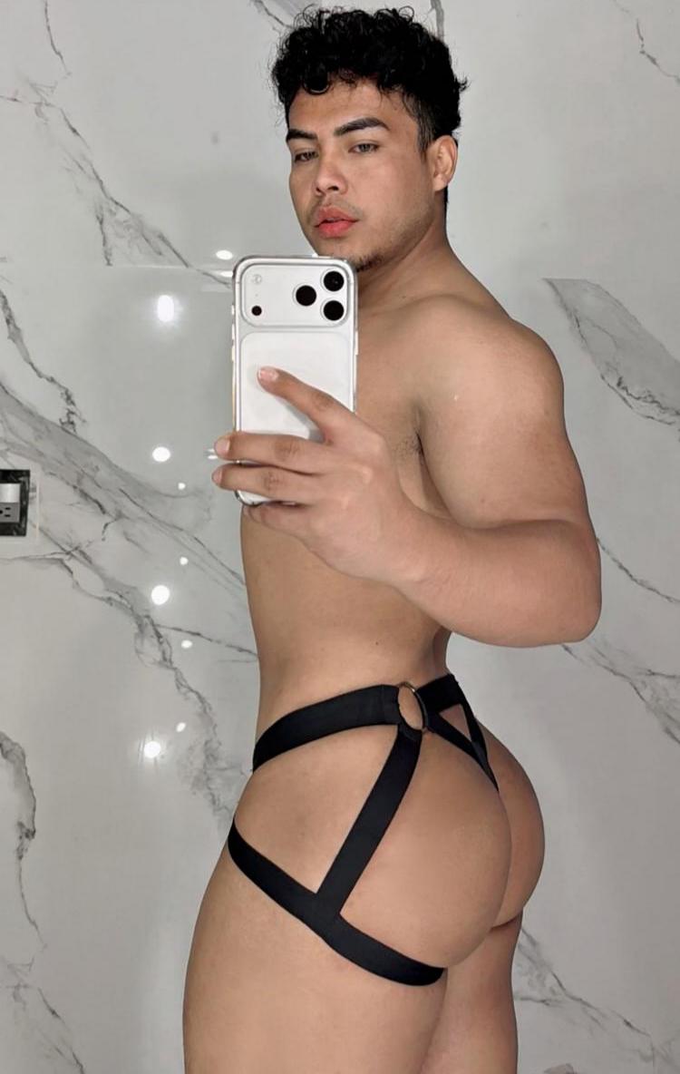 Additional product view of Metal Ring Cutout Double Waistband Jockstrap