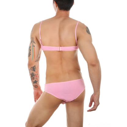 Femboy Stretch Bra Panty Lingerie Set product detail view 10