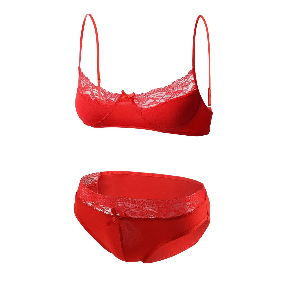 Femboy Stretch Bra Panty Lingerie Set product detail view 28