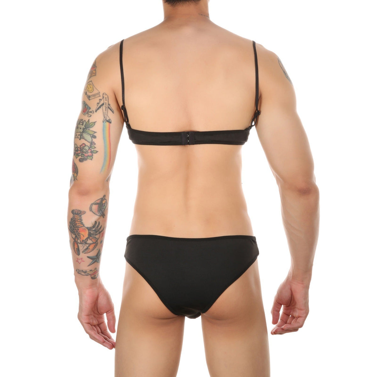 Femboy Stretch Bra Panty Lingerie Set product detail view 14