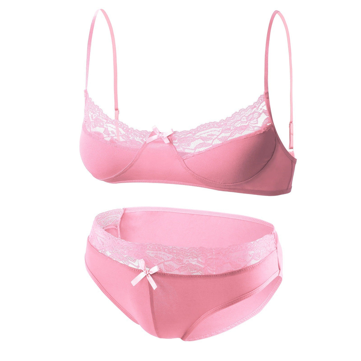 Femboy Stretch Bra Panty Lingerie Set product detail view 34