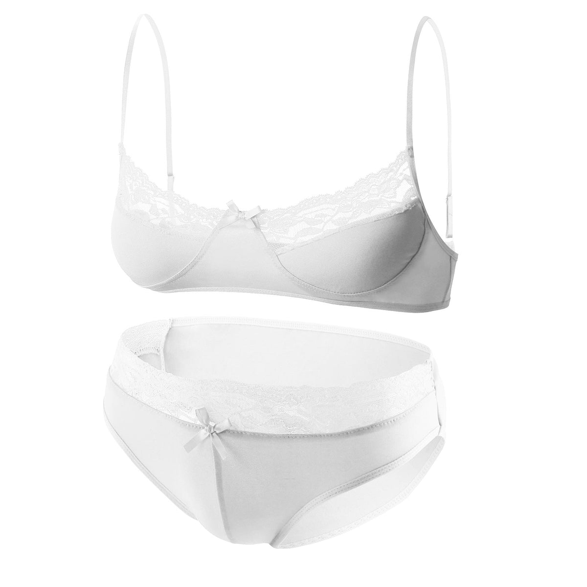 Femboy Stretch Bra Panty Lingerie Set product detail view 31