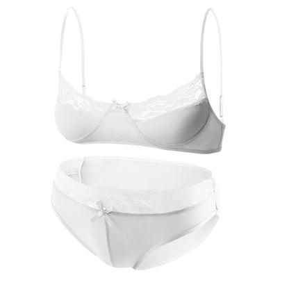 Femboy Stretch Bra Panty Lingerie Set product detail view 31
