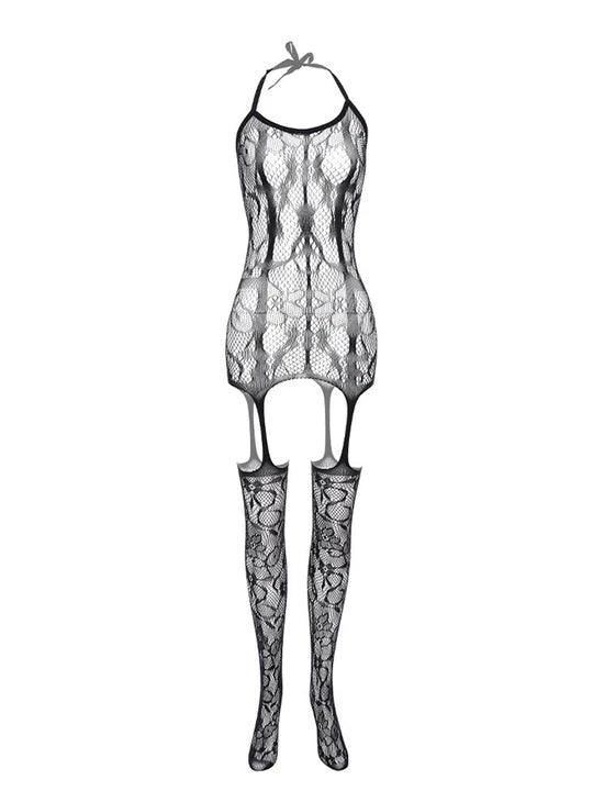 Front And Rear Cutout Sock Bodysuit alternate view 16