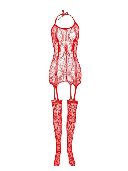 Front And Rear Cutout Sock Bodysuit alternate view 22