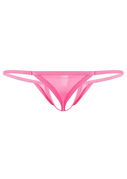 Ice Silk Hollow Front T Back Thong product detail view