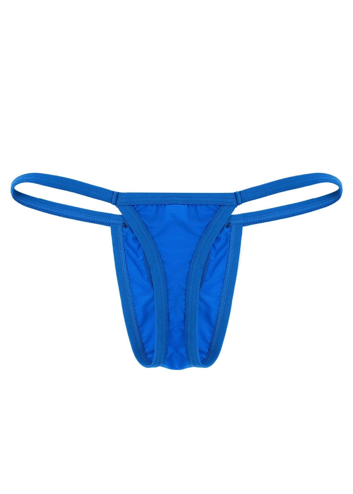 Close product view of Ice Silk Hollow Front T Back Thong