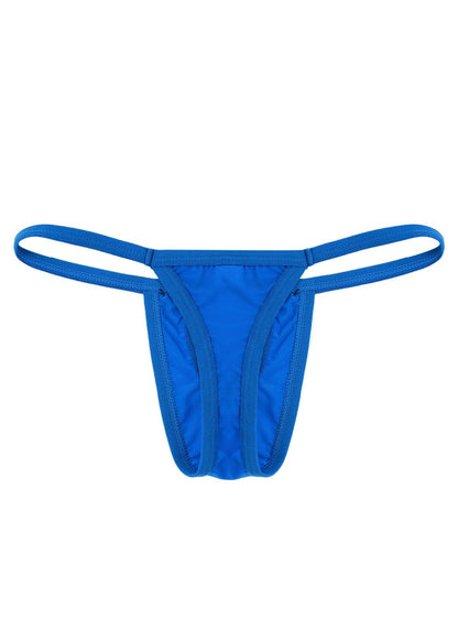 Close product view of Ice Silk Hollow Front T Back Thong