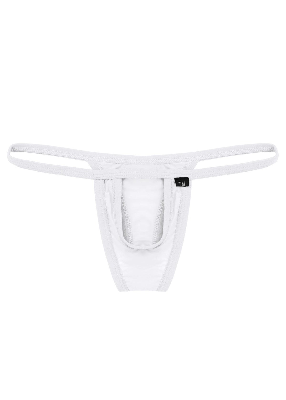 Ice Silk Hollow Front T Back Thong design view