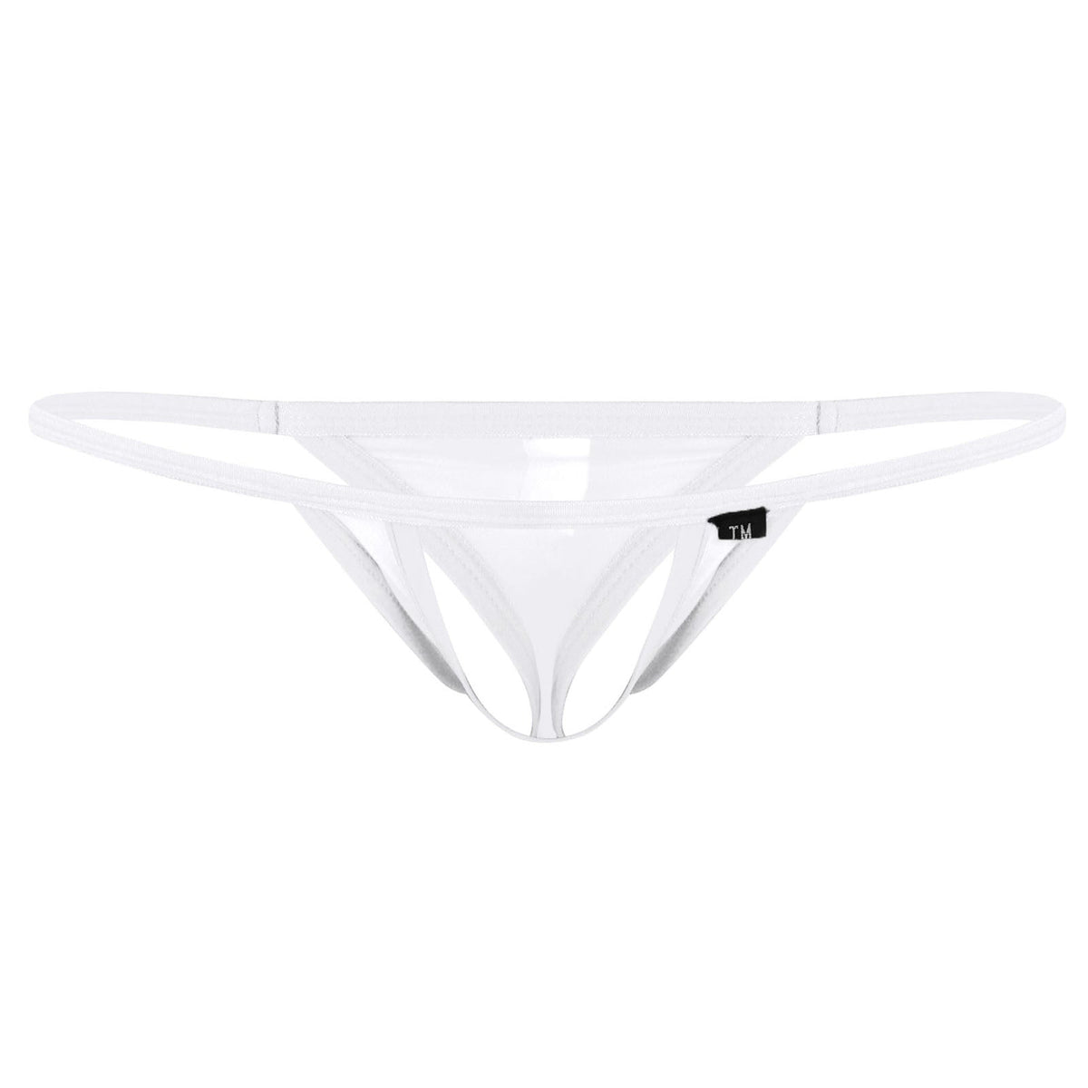 Product detail view of Ice Silk Hollow Front T Back Thong