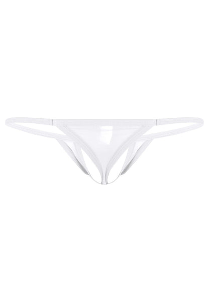 Another studio view of Ice Silk Hollow Front T Back Thong