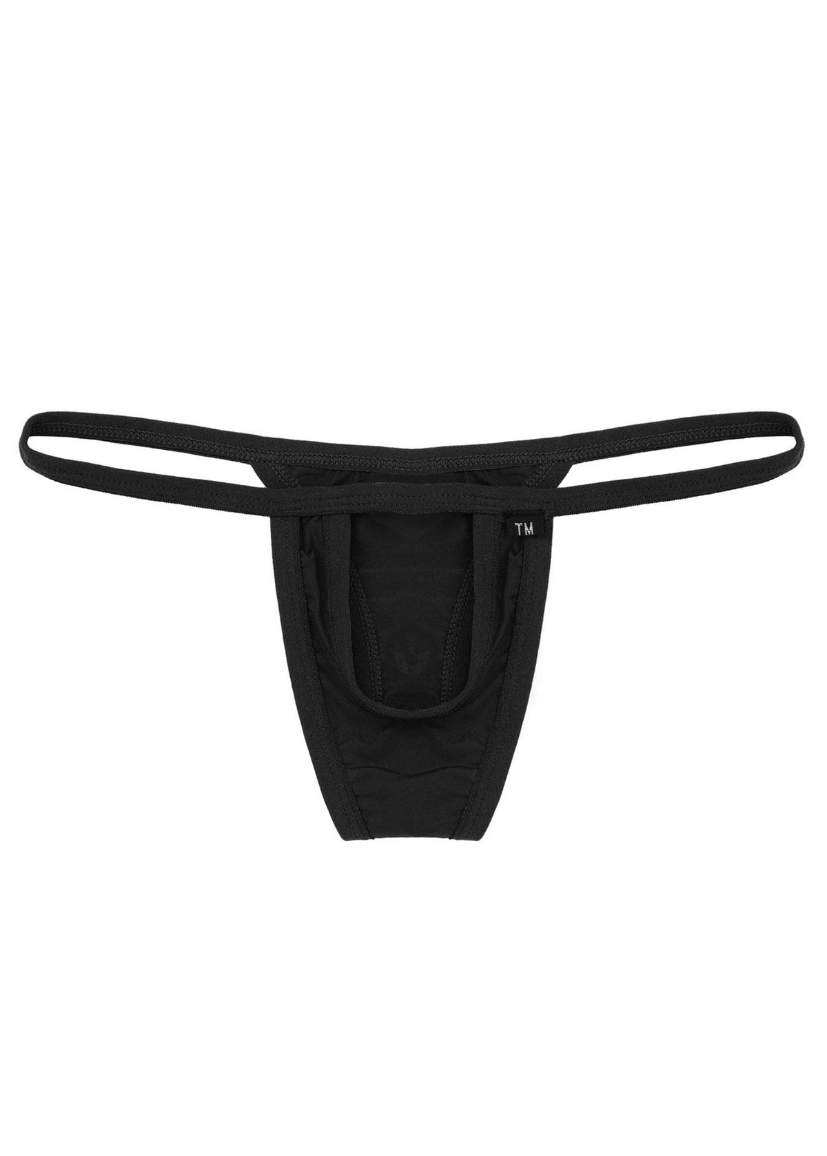 Additional product perspective of Ice Silk Hollow Front T Back Thong