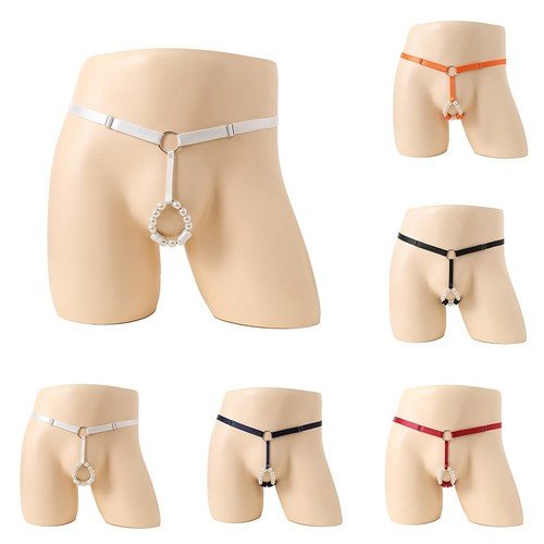 Detailed product view of Pearl Ring Open Butt Jockstrap G String