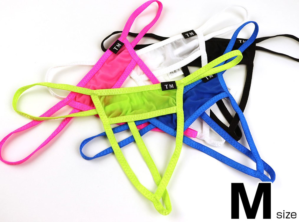 Product presentation view of Sheer Open Pouch Mesh G String