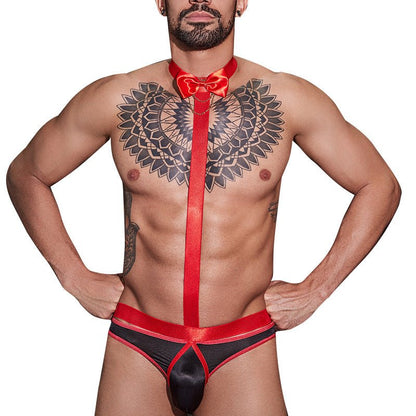 Halter Bow Tie Strap Bodysuit additional product view