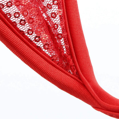 Sequin Embroidered Mesh C String alternate view 8
