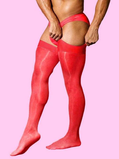 Black Knee High Nylon Stockings