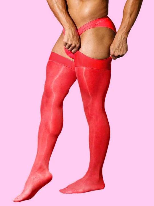 Black Black Knee High Nylon Stockings alternate view 9