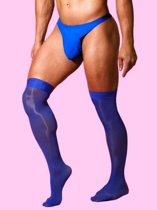 Black Knee High Nylon Stockings