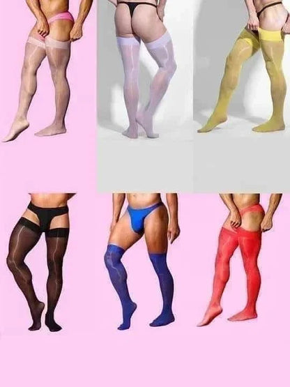 Black Black Knee High Nylon Stockings alternate view 10