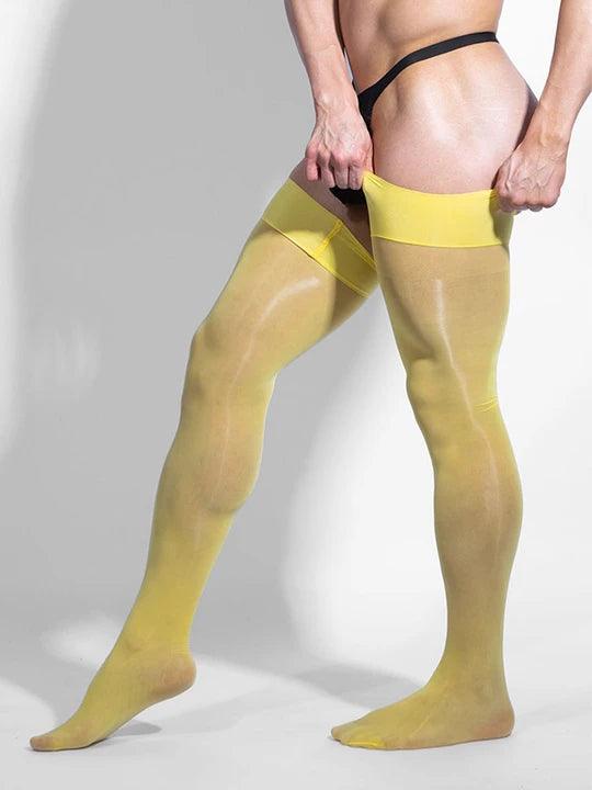 Black Knee High Nylon Stockings