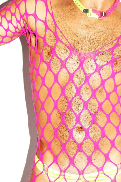 Large Mesh Hollow Long Sleeve Bodysuit alternate view 15