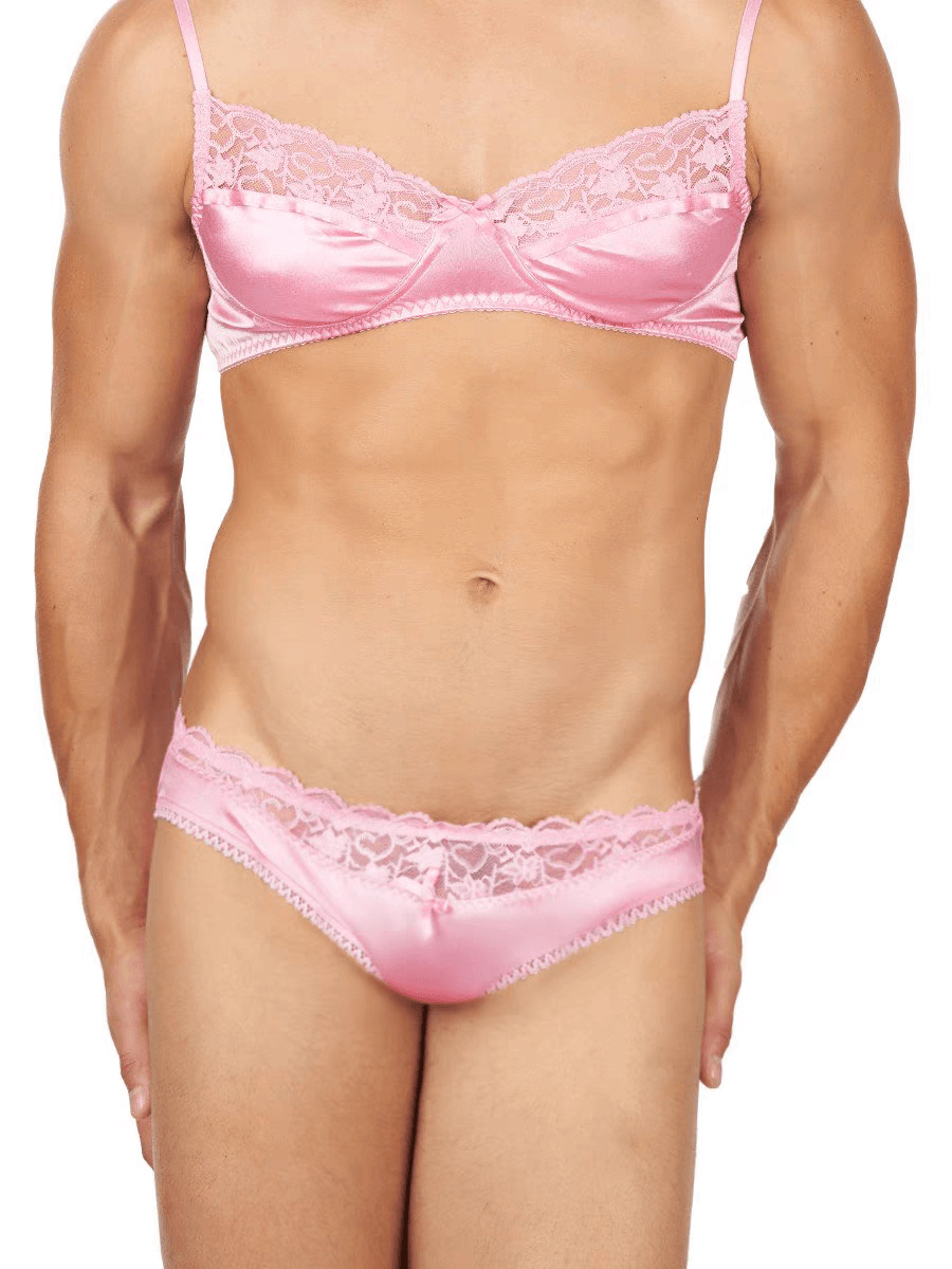 Satin Lace Adjustable Bra Lingerie product detail view 8