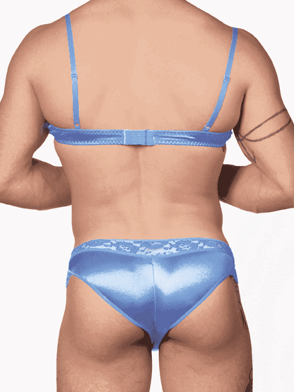 Satin Lace Adjustable Bra Lingerie product detail view 14