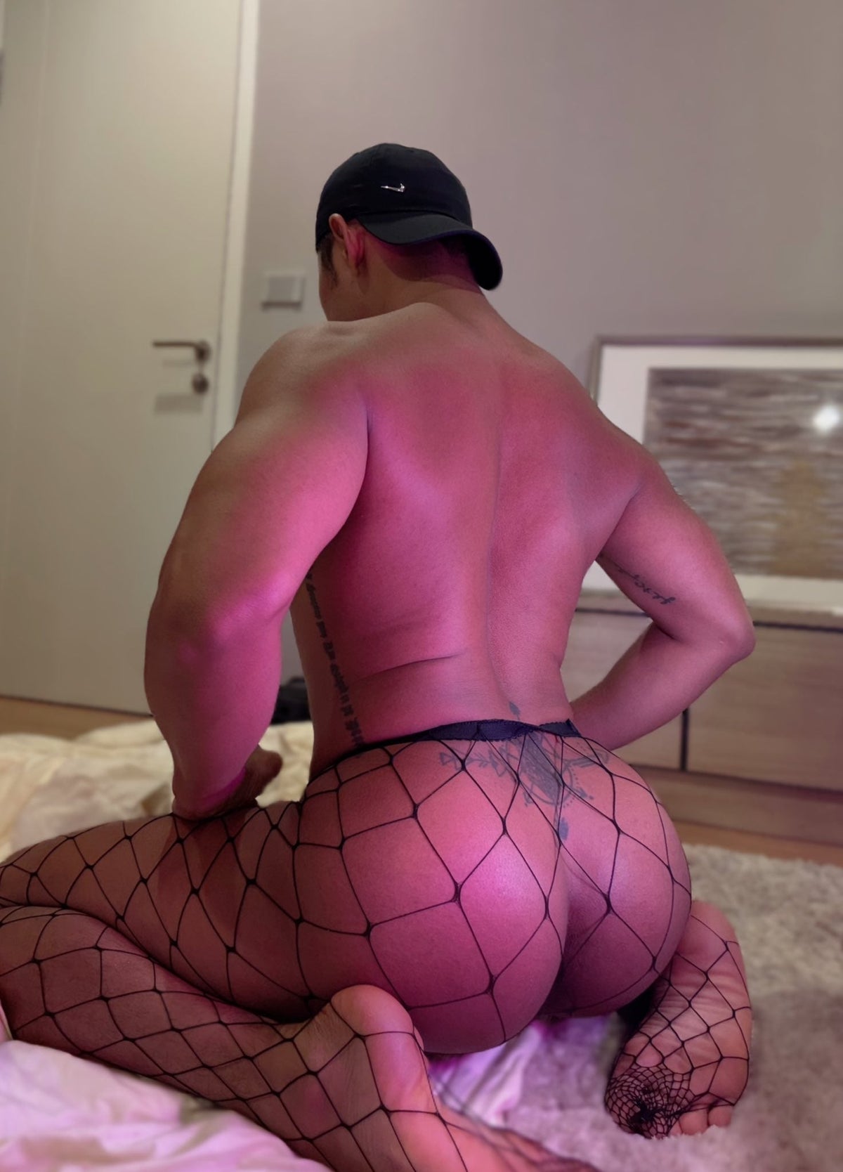 High Waist Fishnet Pantyhose alternate view 3