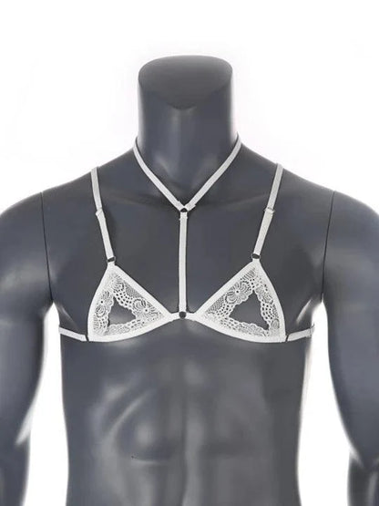 Adjustable Open Cup Lace Bra additional product view