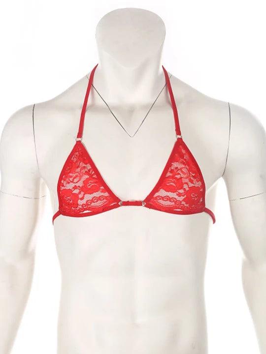 Adjustable Open Cup Lace Bra